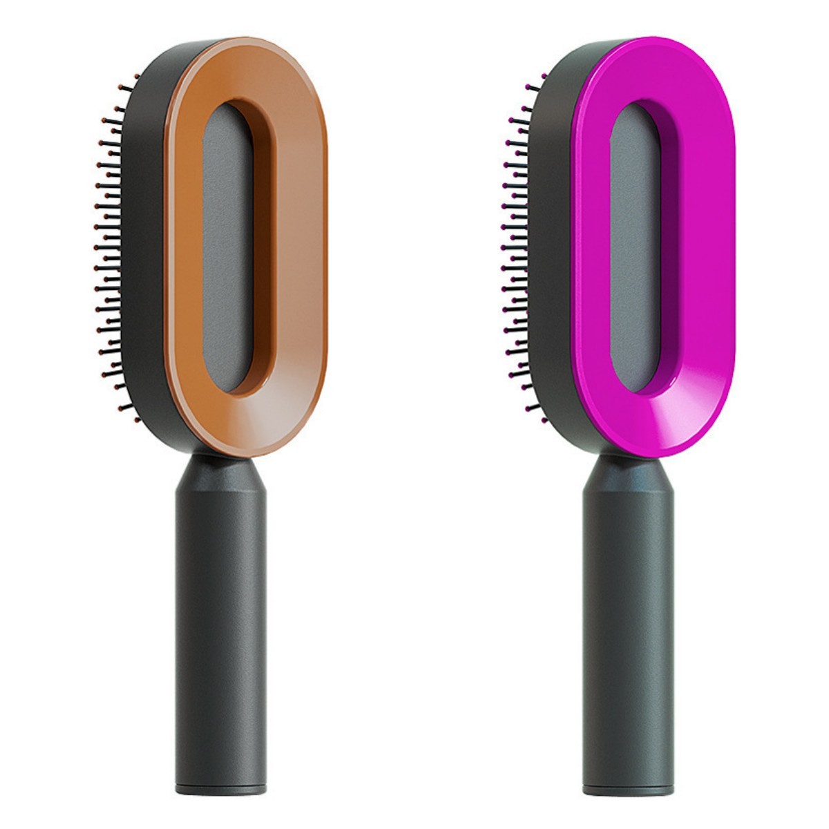 Self Cleaning Scalp Massage Hair Brush with One-Click Hair Removal – Anti-Static & Air Cushion Design - SmartPlaceShop