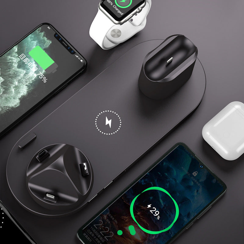 6-in-1 Wireless Fast Charging Dock Station for iPhone, Watch & Devices - SmartPlaceShop