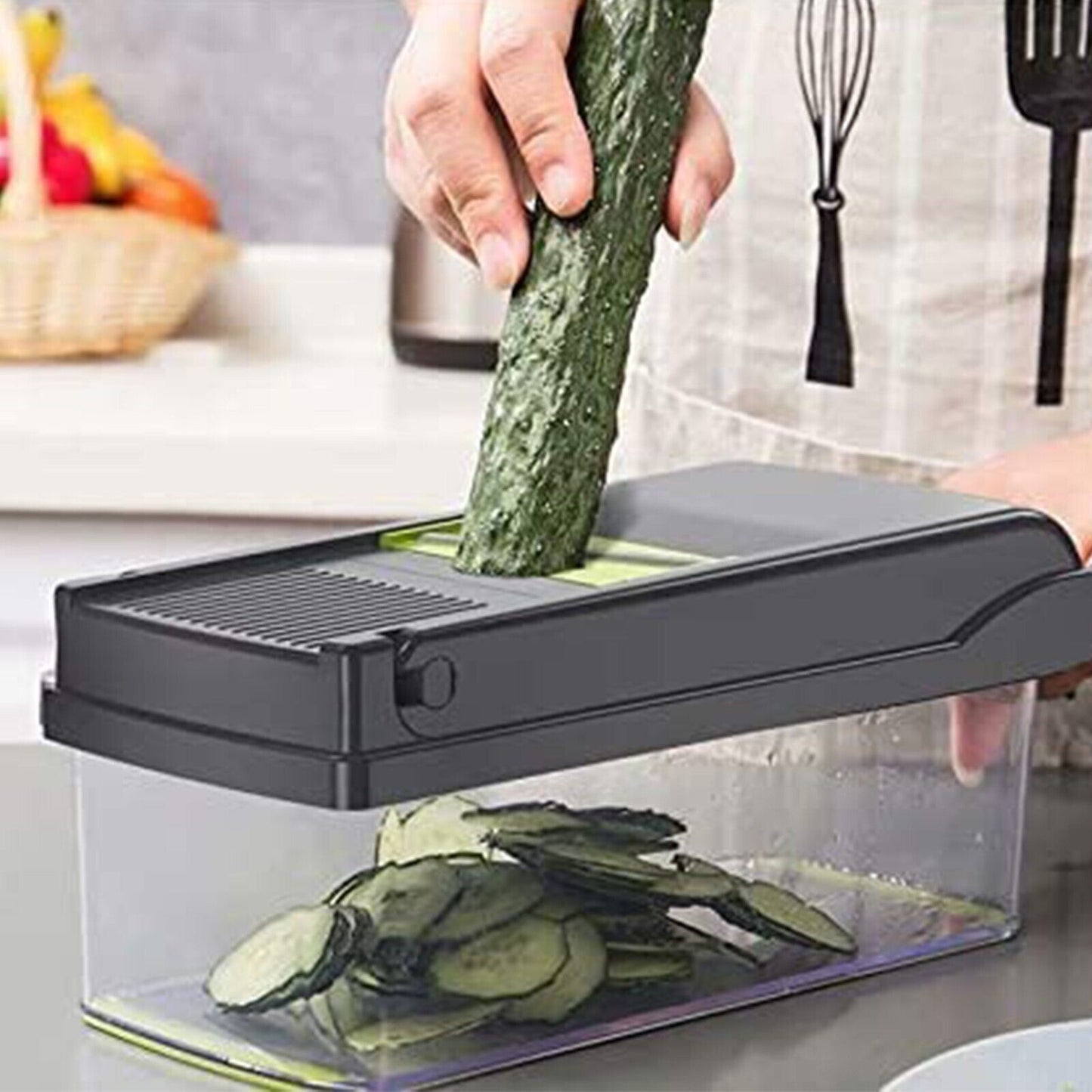 15-in-1 Vegetable Chopper & Slicer – Multifunctional Food Prep Tool with Container & Blades - SmartPlaceShop