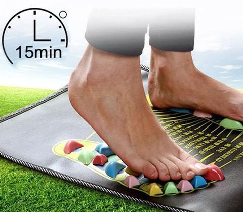 Reflexology Foot Massage Pad – Cobblestone Acupressure Mat - SmartPlaceShop