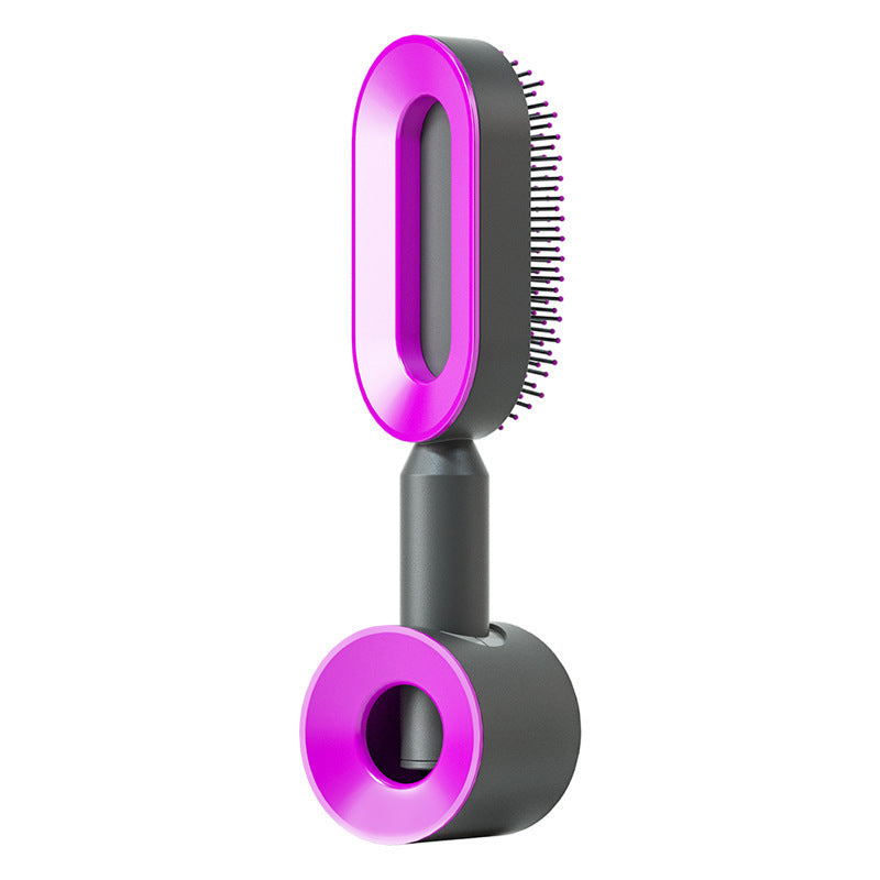 Self Cleaning Scalp Massage Hair Brush with One-Click Hair Removal – Anti-Static & Air Cushion Design - SmartPlaceShop