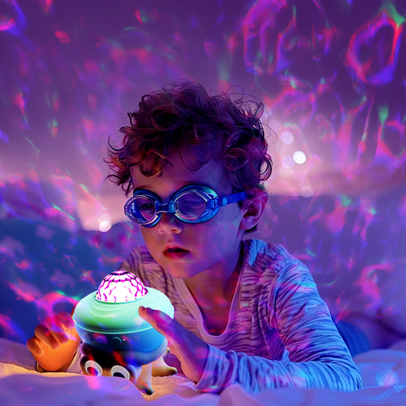 💫 Ocean Series Octopus Projection Night Light – 8 Color Modes + Music & Timer - SmartPlaceShop