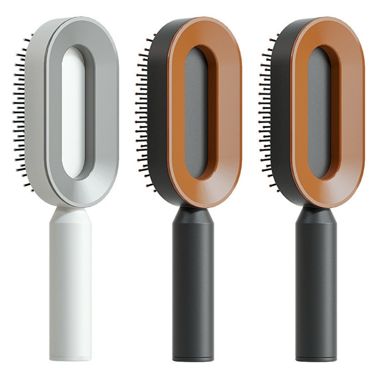 Self Cleaning Scalp Massage Hair Brush with One-Click Hair Removal – Anti-Static & Air Cushion Design - SmartPlaceShop