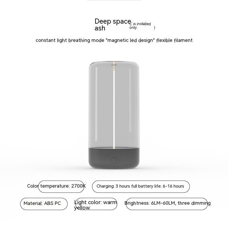 LED Camping Light – Portable Rechargeable Night Lamp with Touch Control & Atmosphere Filament - SmartPlaceShop