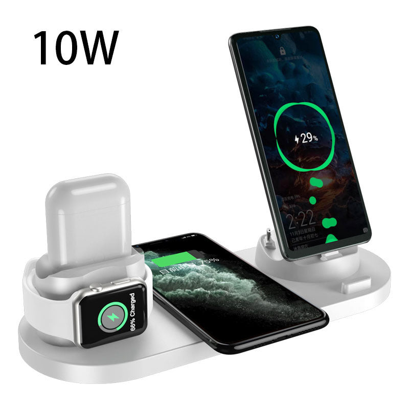 6-in-1 Wireless Fast Charging Dock Station for iPhone, Watch & Devices - SmartPlaceShop