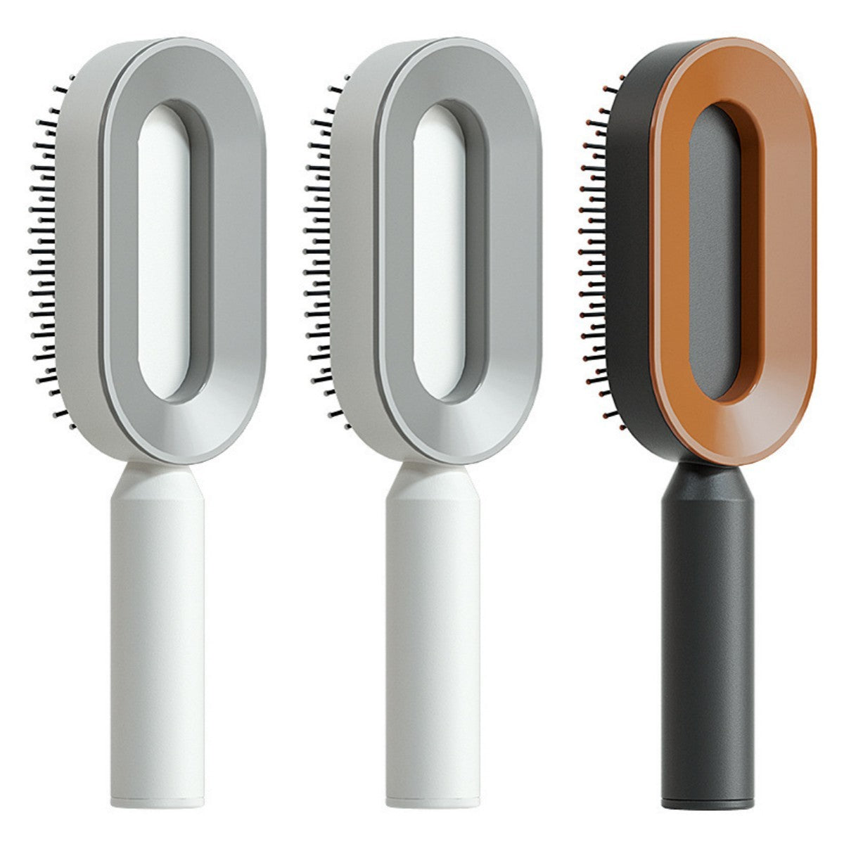Self Cleaning Scalp Massage Hair Brush with One-Click Hair Removal – Anti-Static & Air Cushion Design - SmartPlaceShop