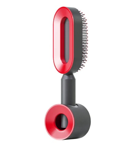 Self Cleaning Scalp Massage Hair Brush with One-Click Hair Removal – Anti-Static & Air Cushion Design - SmartPlaceShop