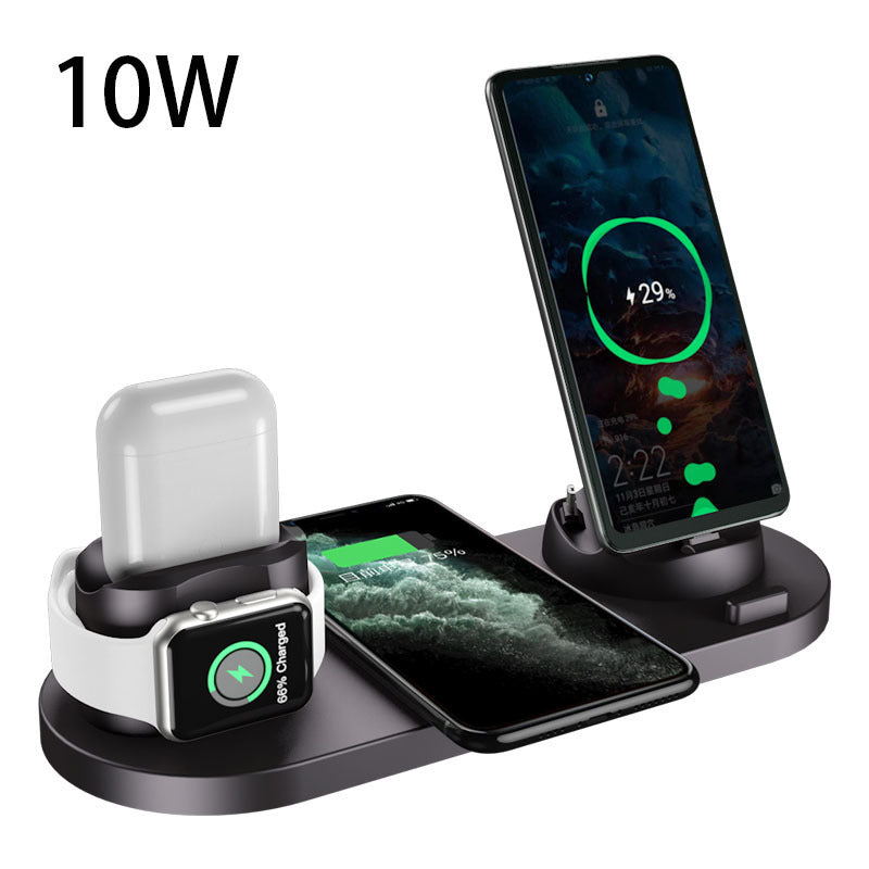 6-in-1 Wireless Fast Charging Dock Station for iPhone, Watch & Devices - SmartPlaceShop