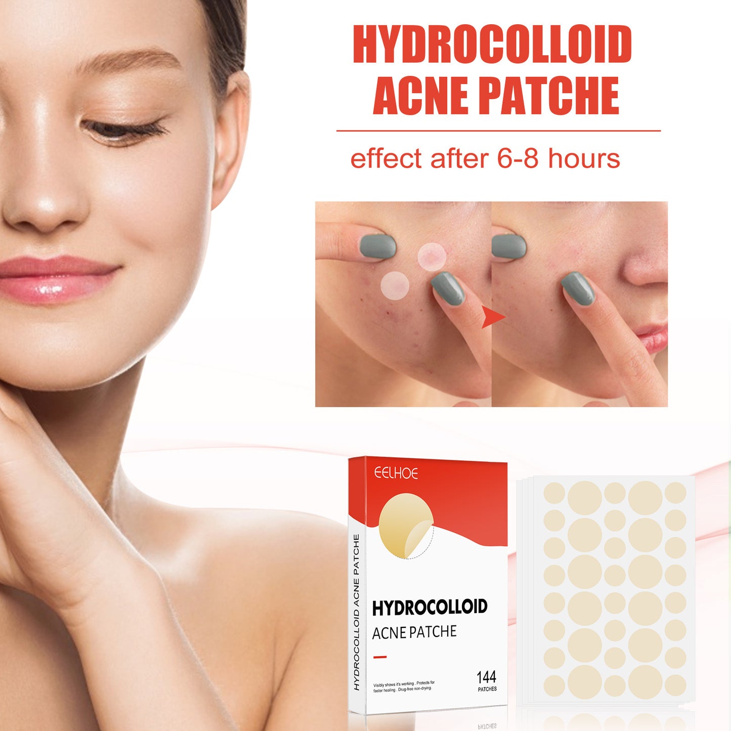 EELHOE Hydrocolloid Acne Patch – Invisible Spot Treatment for Blemish-Free Skin - SmartPlaceShop