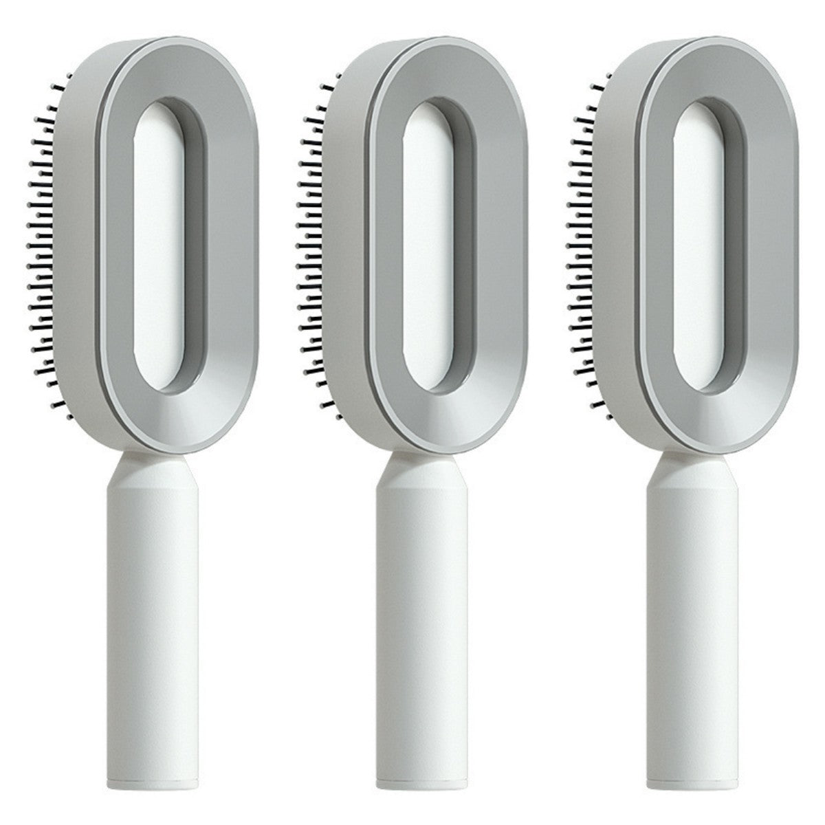 Self Cleaning Scalp Massage Hair Brush with One-Click Hair Removal – Anti-Static & Air Cushion Design - SmartPlaceShop