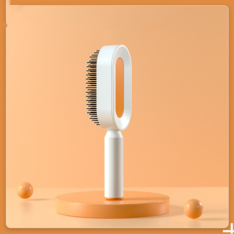 Self Cleaning Scalp Massage Hair Brush with One-Click Hair Removal – Anti-Static & Air Cushion Design - SmartPlaceShop