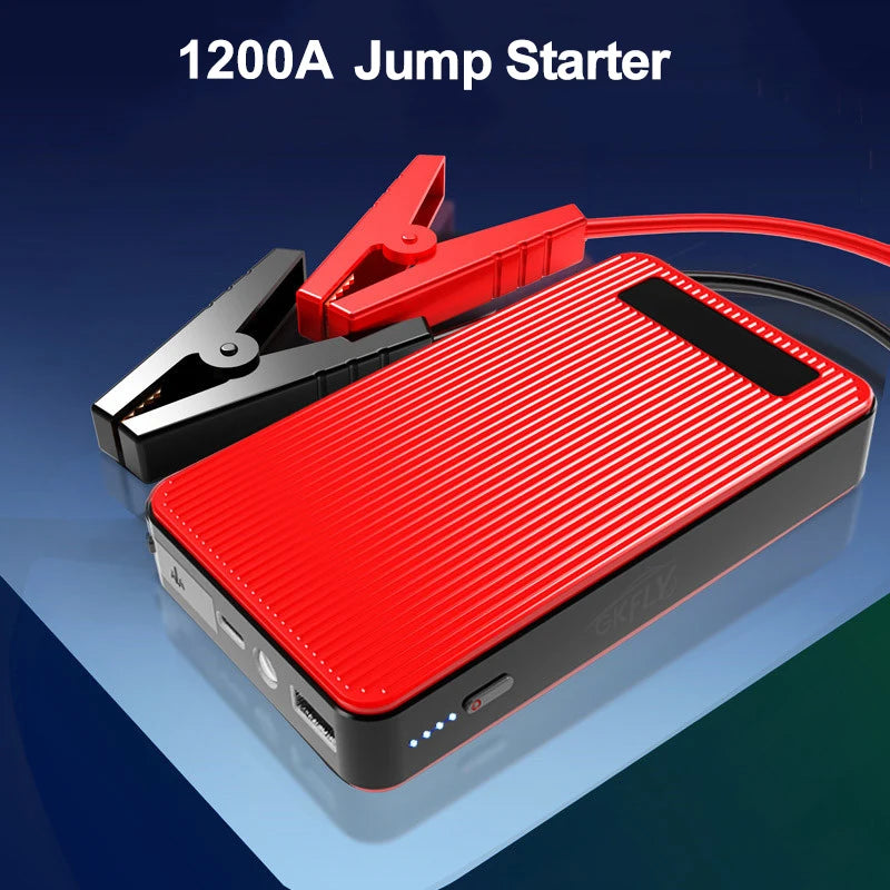 🚗 GKFLY Portable Car Jump Starter – 12000mAh & 18000mAh Power Bank, 1200A–2000A Emergency Battery Booster - SmartPlaceShop