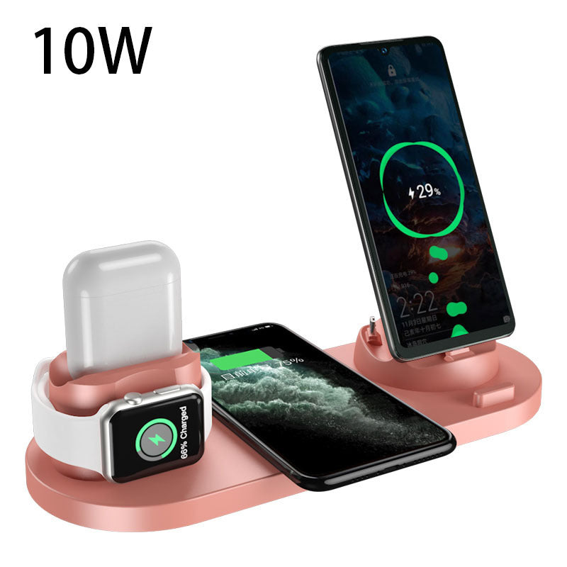 6-in-1 Wireless Fast Charging Dock Station for iPhone, Watch & Devices - SmartPlaceShop