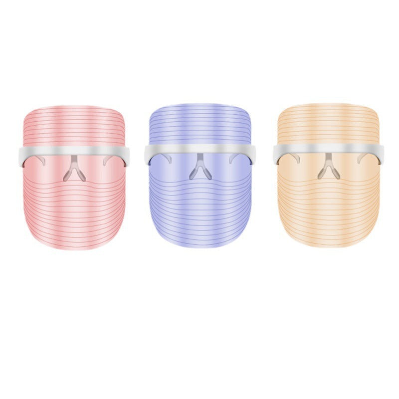 LED Three-color Beauty Mask – Skin Rejuvenation & Whitening Light Therapy Apparatus - SmartPlaceShop