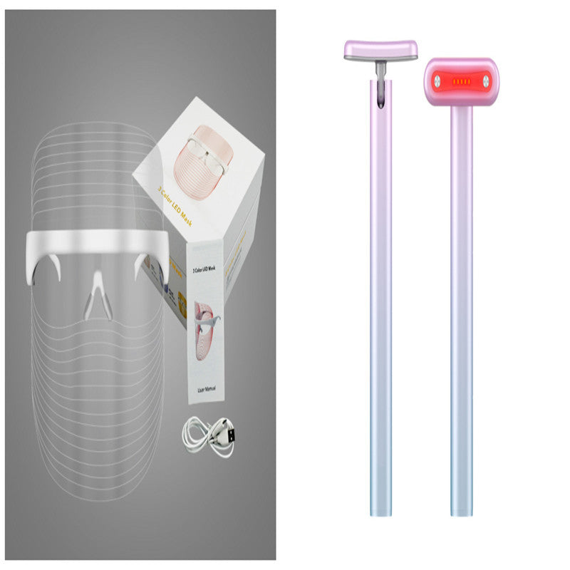 LED Three-color Beauty Mask – Skin Rejuvenation & Whitening Light Therapy Apparatus - SmartPlaceShop