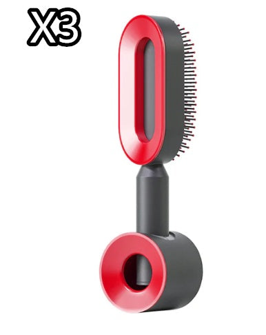 Self Cleaning Scalp Massage Hair Brush with One-Click Hair Removal – Anti-Static & Air Cushion Design - SmartPlaceShop