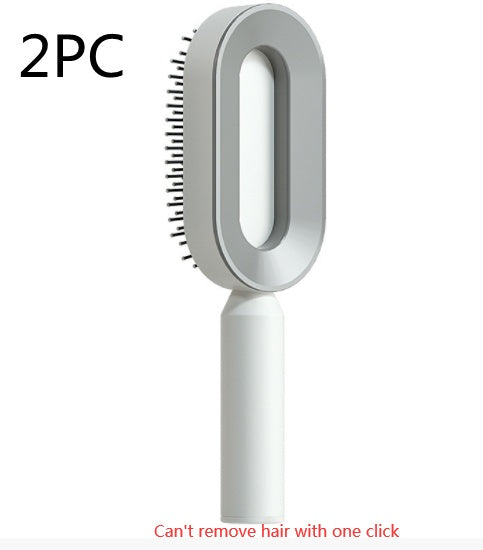Self Cleaning Scalp Massage Hair Brush with One-Click Hair Removal – Anti-Static & Air Cushion Design - SmartPlaceShop