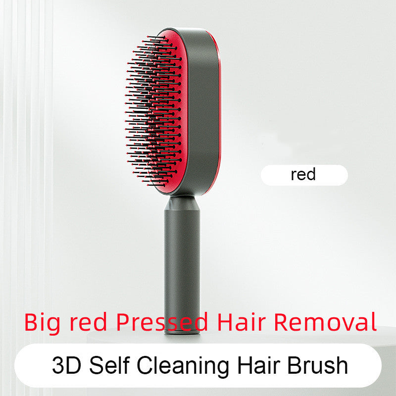 Self Cleaning Scalp Massage Hair Brush with One-Click Hair Removal – Anti-Static & Air Cushion Design - SmartPlaceShop