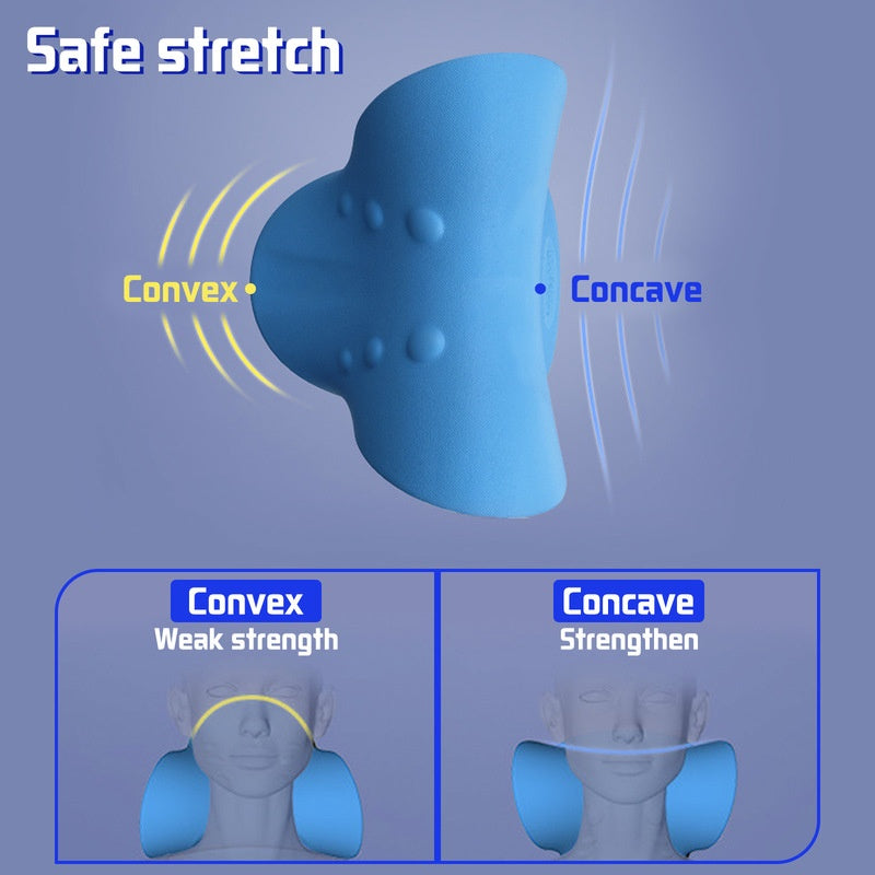 Cervical Neck Traction Pillow – Gravity Stretch Muscle Relaxer for Neck & Shoulder Pain Relief - SmartPlaceShop