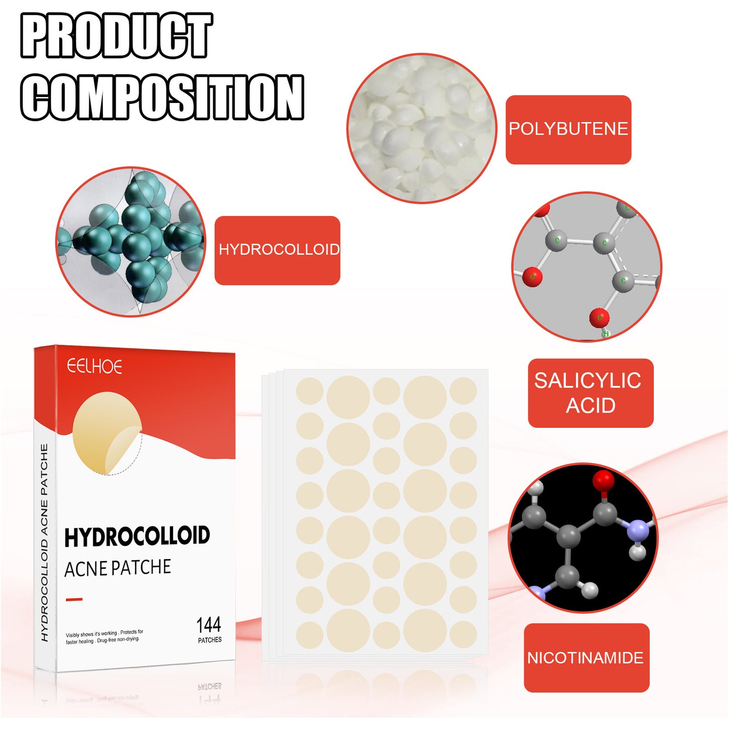 EELHOE Hydrocolloid Acne Patch – Invisible Spot Treatment for Blemish-Free Skin - SmartPlaceShop