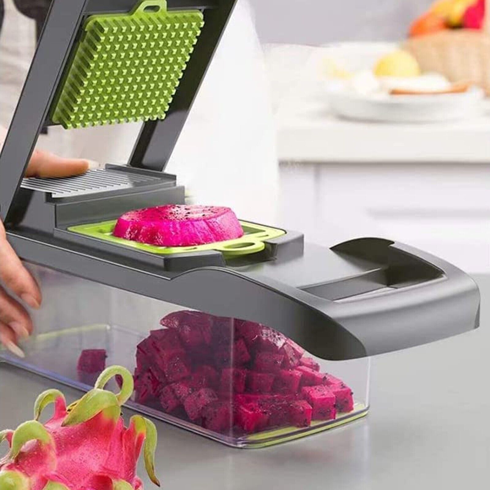 15-in-1 Vegetable Chopper & Slicer – Multifunctional Food Prep Tool with Container & Blades - SmartPlaceShop