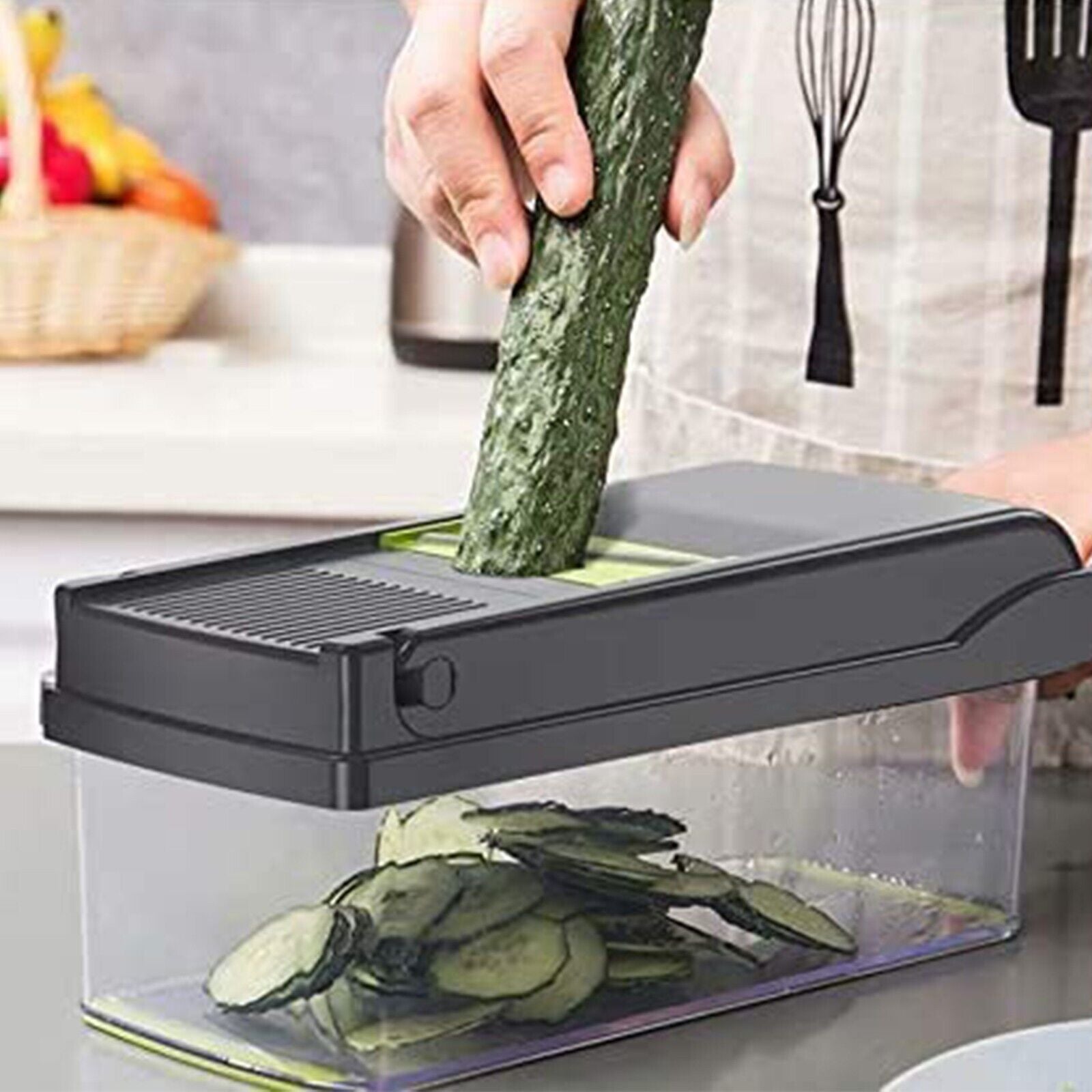 15-in-1 Vegetable Chopper & Slicer – Multifunctional Food Prep Tool with Container & Blades - SmartPlaceShop