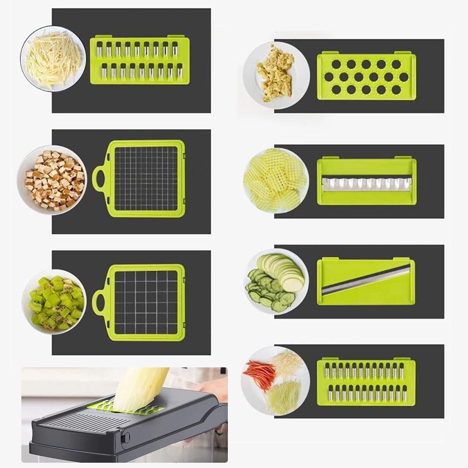 15-in-1 Vegetable Chopper & Slicer – Multifunctional Food Prep Tool with Container & Blades - SmartPlaceShop