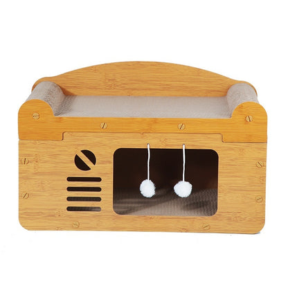 🐾 Corrugated Paper Cat House Luxury Double Layer – The Ultimate Double-Door Playground for Your Cat - SmartPlaceShop