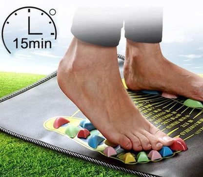 Reflexology Foot Massage Pad – Cobblestone Acupressure Mat - SmartPlaceShop