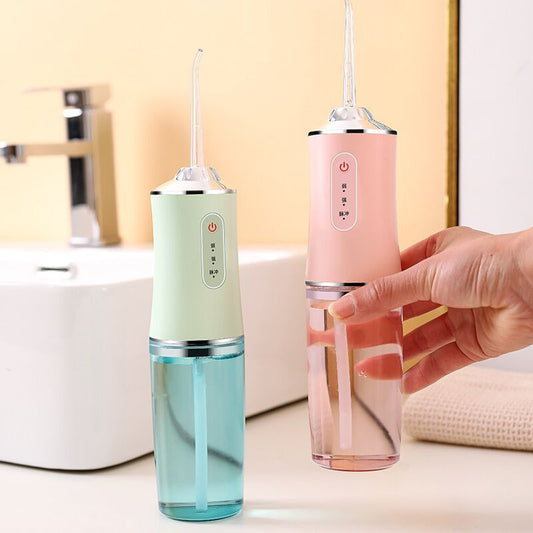 🦷 3-in-1 Oral Irrigator – Rechargeable USB Dental Water Flosser (240ml) - SmartPlaceShop
