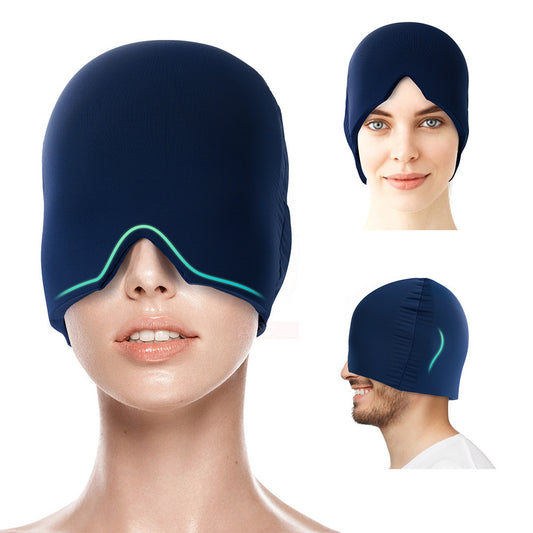 Retractable Ice Gel Headache Relief Cap – Flexible Cold Therapy Hat for Migraine, Sinus & Stress Relief - SmartPlaceShop