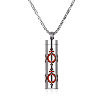 Aromatherapy Pendant Perfume Bottle Essential Oil Titanium Steel - SmartPlaceShop