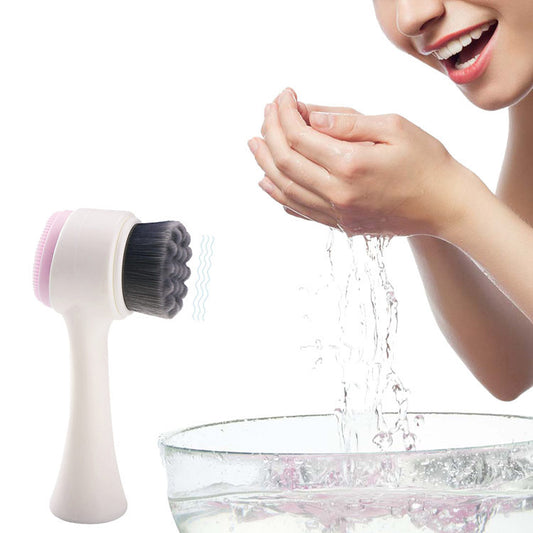 Bamboo Charcoal Silicone Facial Cleansing Brush – Deep Pore Cleanser & Gentle Exfoliator - SmartPlaceShop