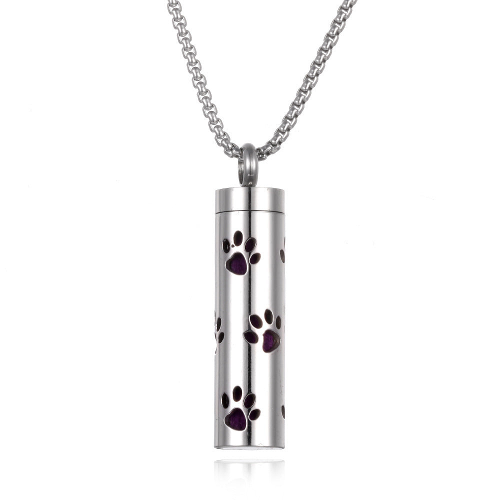 Aromatherapy Pendant Perfume Bottle Essential Oil Titanium Steel - SmartPlaceShop