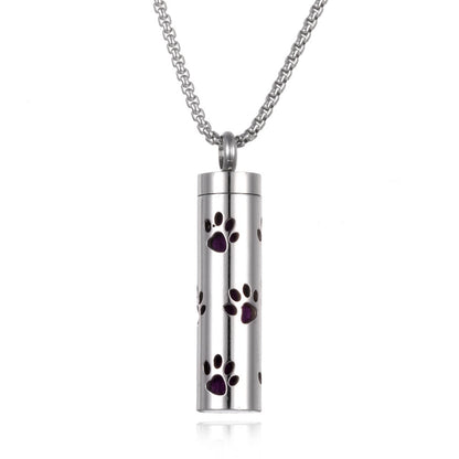 Aromatherapy Pendant Perfume Bottle Essential Oil Titanium Steel - SmartPlaceShop