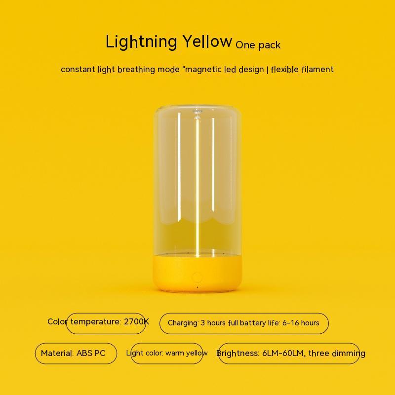 LED Camping Light – Portable Rechargeable Night Lamp with Touch Control & Atmosphere Filament - SmartPlaceShop