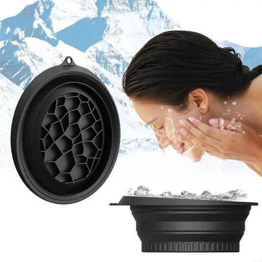 🧊 Face Ice Bath Bowl – Foldable Silicone Plunge Basin for Facial Skincare & Travel - SmartPlaceShop