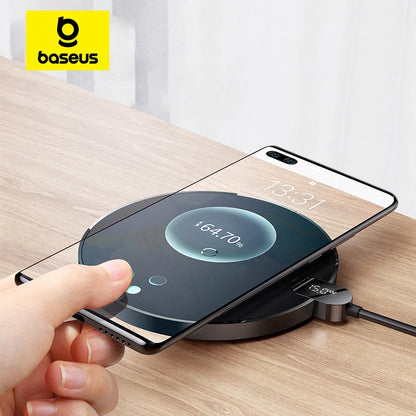 Baseus 15W Smart Wireless Charger Pad with LED Display – Fast Charging Dock for iPhone, Samsung & AirPods - SmartPlaceShop