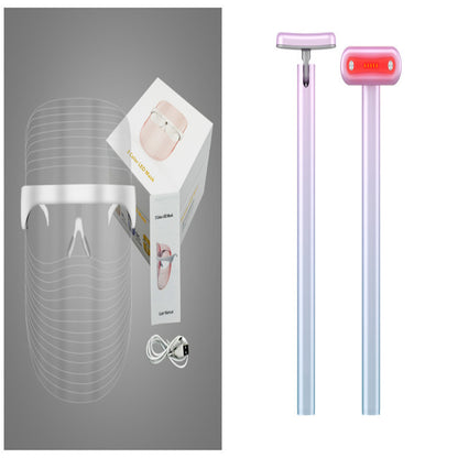 LED Three-color Beauty Mask – Skin Rejuvenation & Whitening Light Therapy Apparatus - SmartPlaceShop
