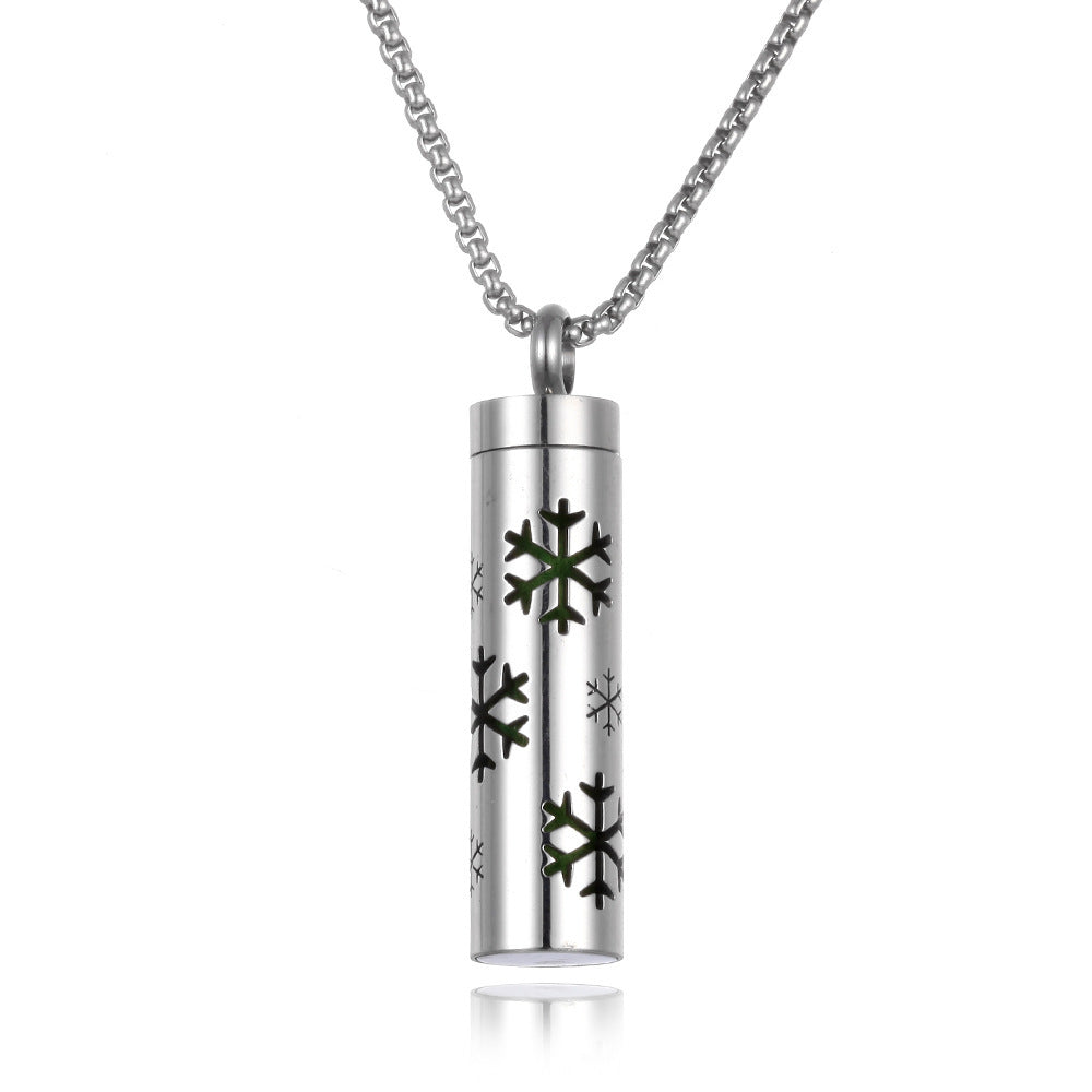 Aromatherapy Pendant Perfume Bottle Essential Oil Titanium Steel - SmartPlaceShop