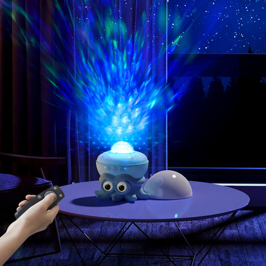 💫 Ocean Series Octopus Projection Night Light – 8 Color Modes + Music & Timer - SmartPlaceShop